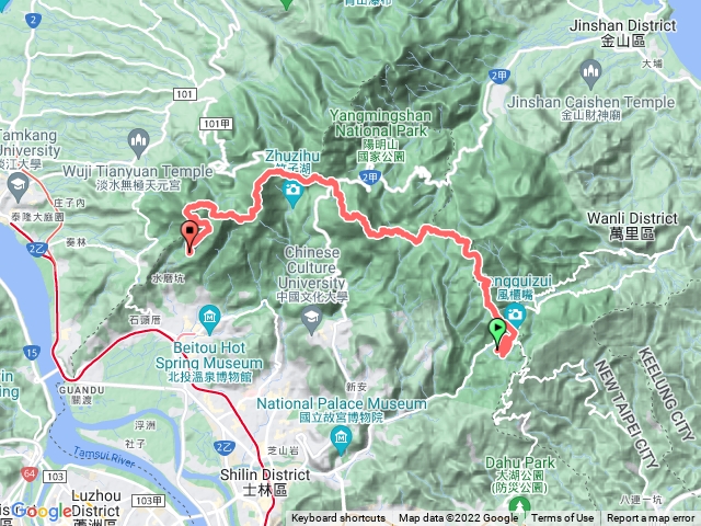1100619陽明山東西大縱走（十連峰）