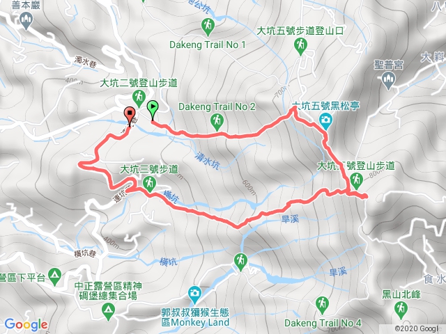 大坑二號步道二上三下