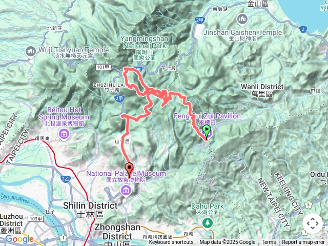 陽明山縱走東段