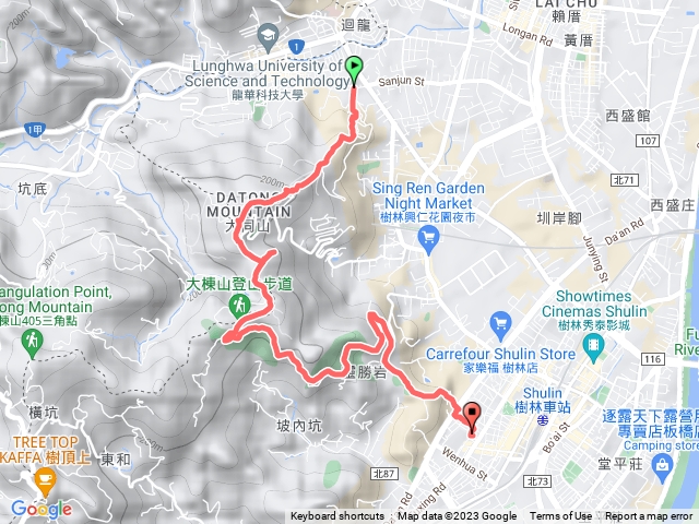 新手樹林爬山健行