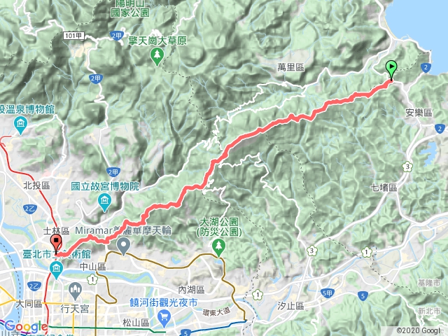 環大台北天際線第5段(界寮縱走)基隆到內雙溪