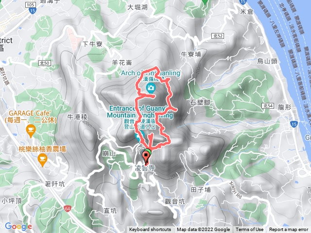 觀音山～凌雲寺～北橫古道1-5～硬漢嶺～凌雲寺
