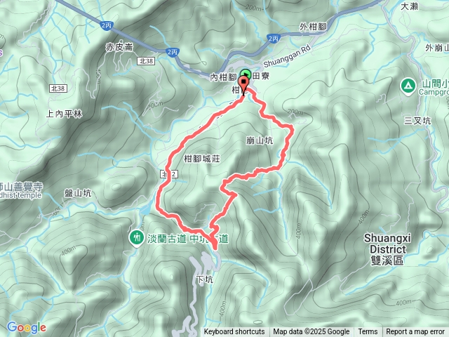 2025-07-16威惠廟崩山坑古道岔坑谷線柑腳山稜岔蔣厝下北42-26.7K回威惠廟