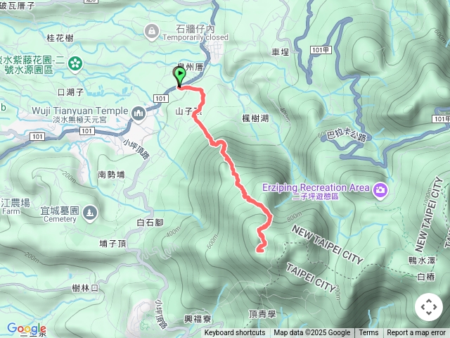 山仔頂至向天池來回