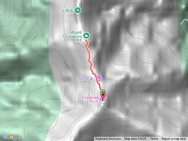 日本表銀座縱走-Day2燕山莊往返燕岳