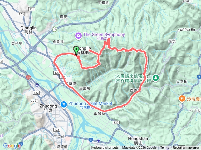 石壁潭山、飛鳳山、中坑山、大板根、牛欄窩山、芎蕉窩山、下橫坑山、雞寮坑山預覽圖