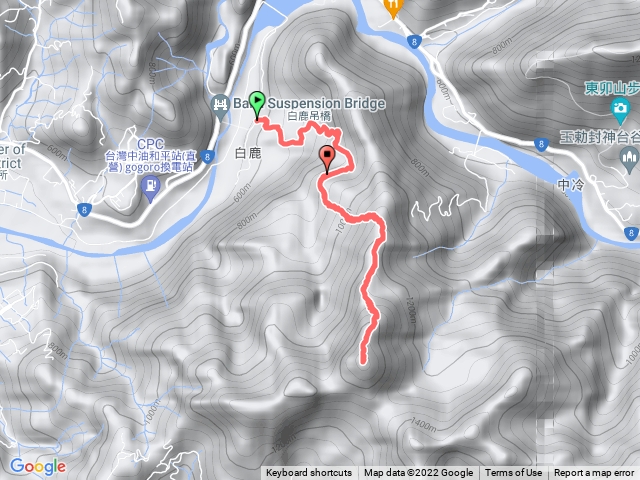 白毛山原路折返