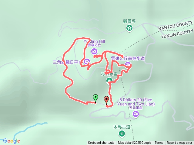雲嶺之丘番子田山杉林步道