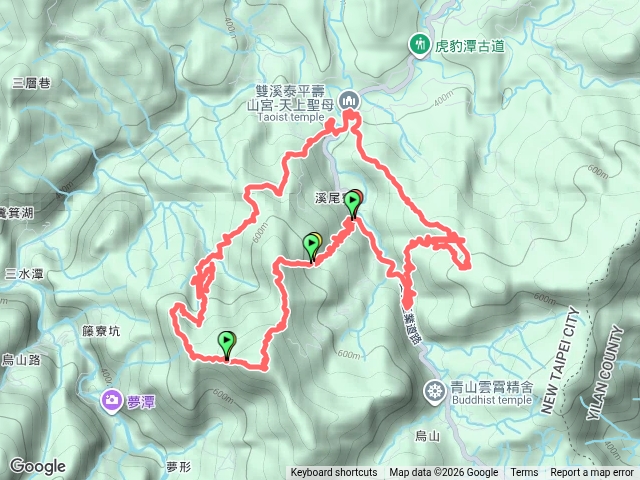 竪旗山東北稜、豎旗山、西北稜、藤寮坑、溪尾寮古道、壽山宮稜線、番仔坎古道0型預覽圖