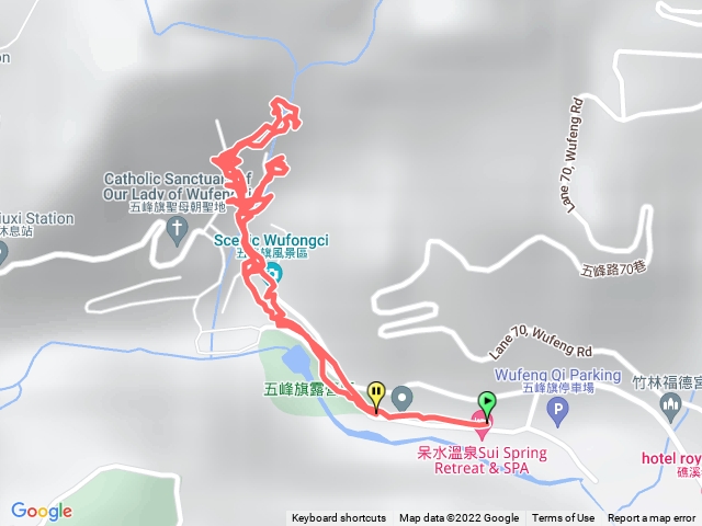 五峰旗瀑布第一層