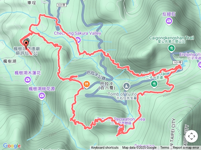 2021-08-22 三芝慈德廟~楓樹湖古道~二子山西、東峰~二子坪~十八彎古道O繞