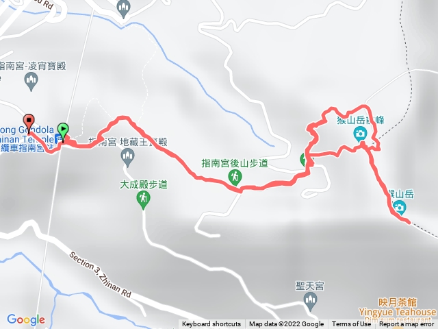 指南宮站猴山岳前峰主峰O形