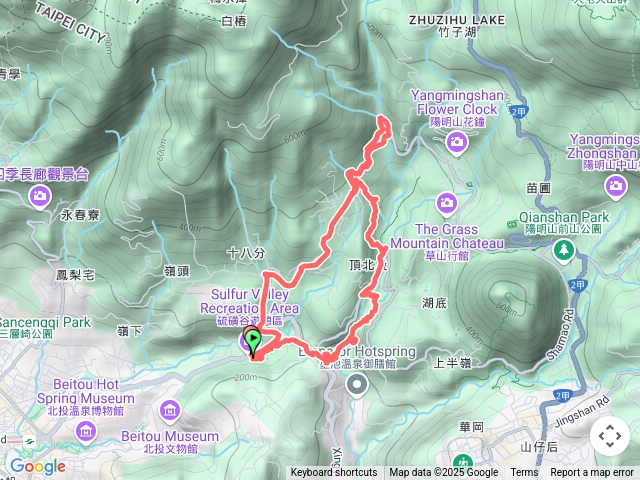 硫磺谷龍鳳谷十八圳古道O型