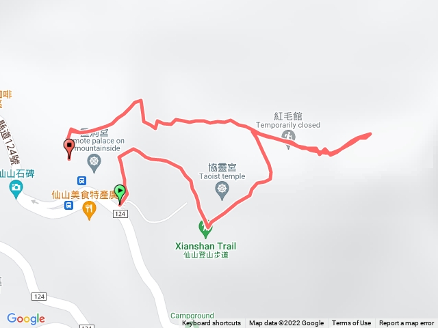 仙山步道環型-協靈宮-三角點-靈洞宮