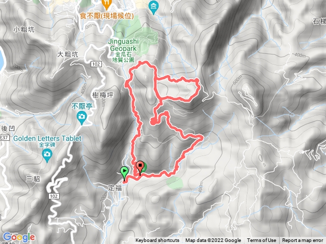 貂山古道、燦光寮山、燦光寮古道8字型走