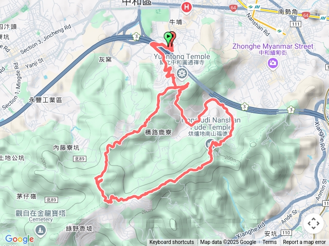 小百岳集起來烘爐地登山步道(南勢角山)20250419114731