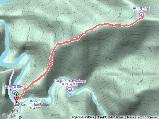 芝生毛台山回程下去軍艦岩