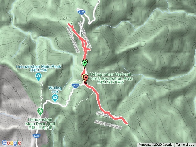 2020.12.19合歡石門，哈哈南峰，哈哈主峰，石門北峰，合歡尖山，小奇萊山縱走