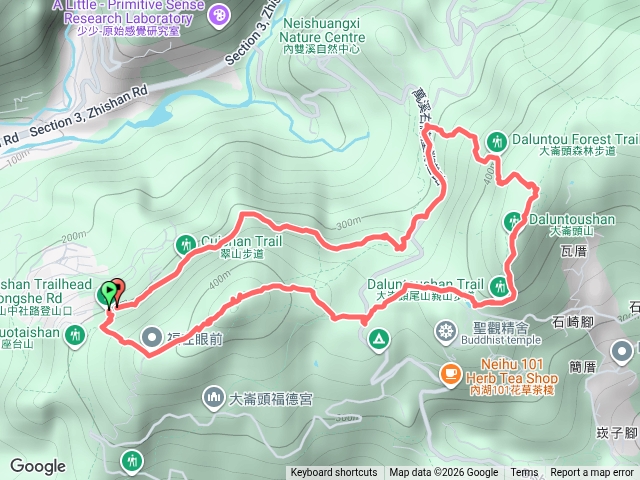 大崙頭尾翠山步道