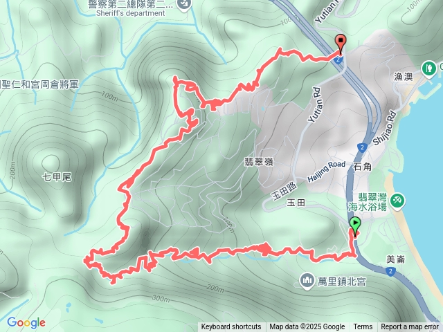 玉田古道，北八斗山，神主嶺U走