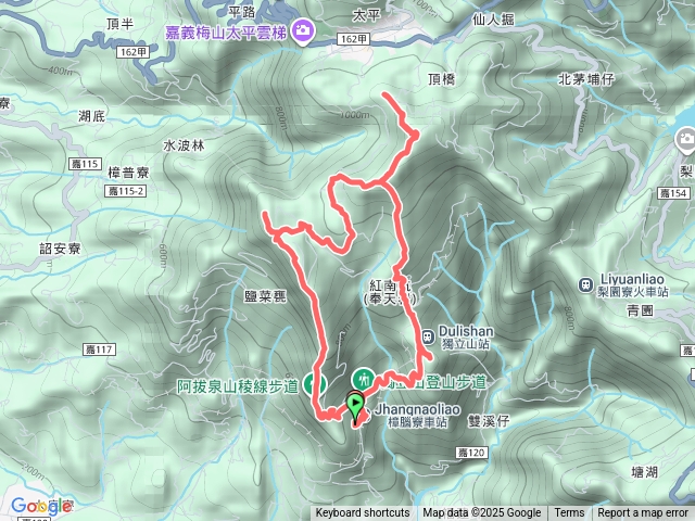 阿拔泉山-紅南坑山-大籠頂山-大籠頂西北峰-獨立山-西北峰