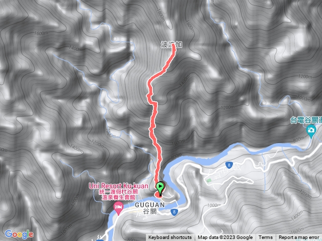 谷關波津加山-捎來登山口