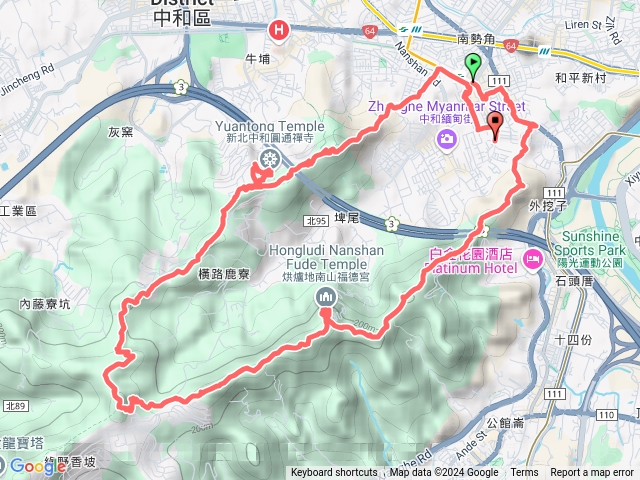 113/12/29-南勢角/外挖子山/圓通寺烘爐地登山步道大O繞（中和三寺山）O繞