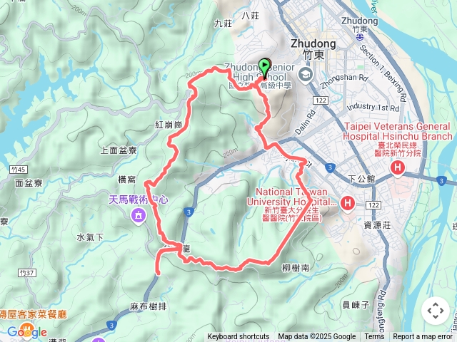 2024-11-17 竹東大願寺～樹杞林山～新具庄山～員崠子山O繞