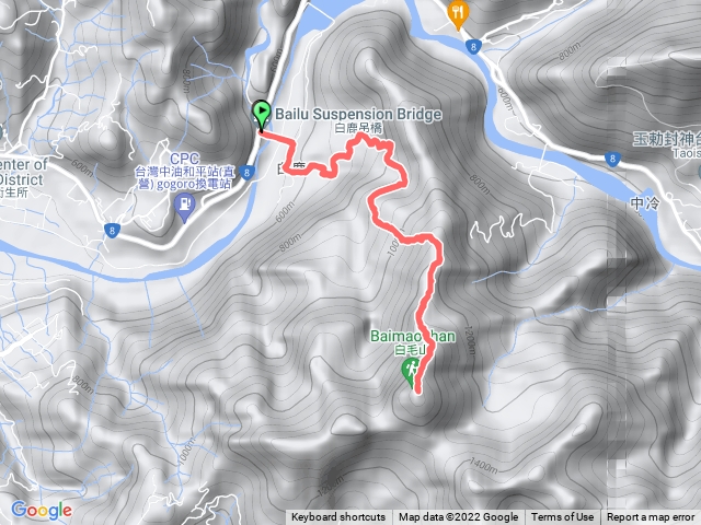 0918白鹿吊橋上白毛山