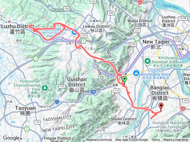新莊-貓尾崎-赤塗崎-頂社-土城
