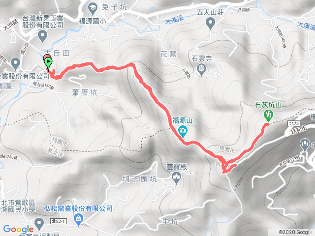 福源山步道-石灰坑山(原路去回)