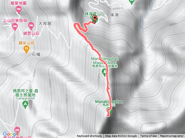 馬那邦珠湖登山口來回