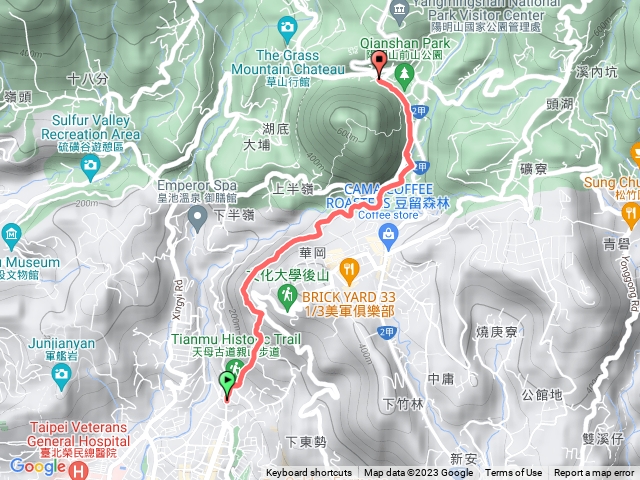 天母古道至陽明山公車總站