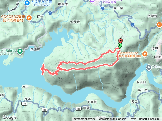 枕頭山-西峰-薑母島-枕頭山道路預覽圖