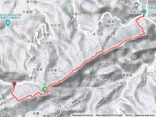 筆架連峰+二格山a進b出