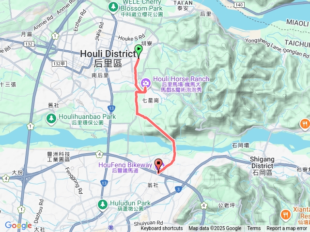 后豐自行車道由后里至豐原