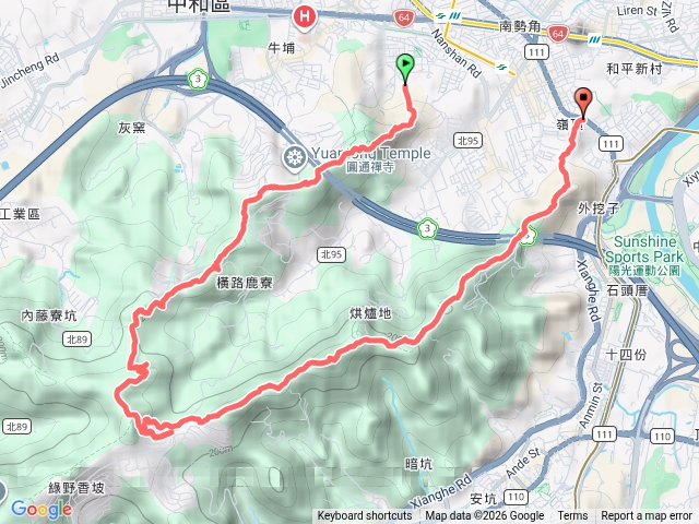 南勢角山攻略