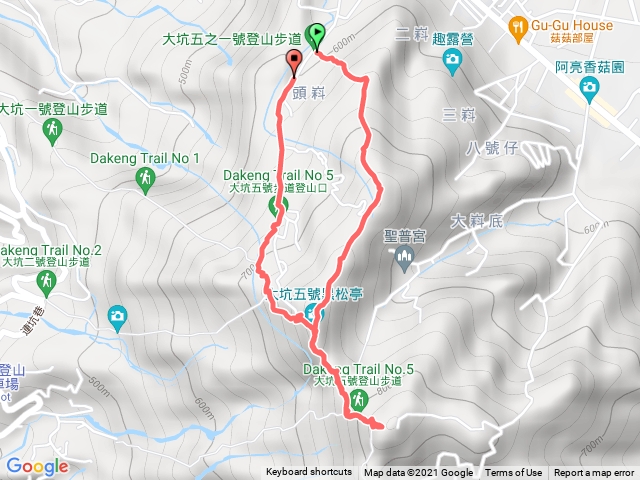大坑5-1上頭嵙山5號回