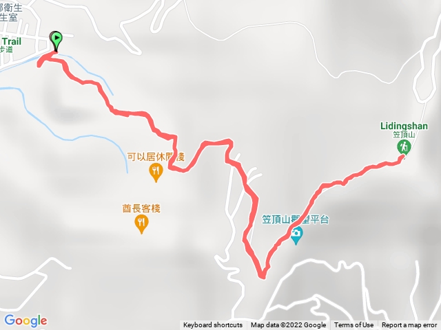 第三登山口上笠頂山