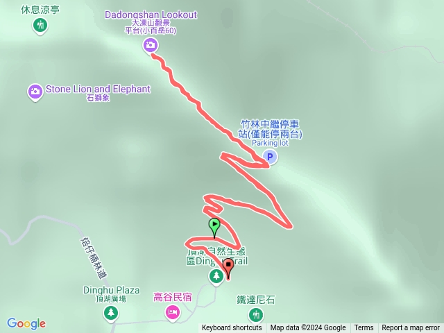 大凍山單趟40分鐘左右可到涼亭