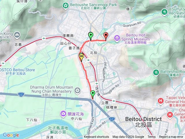 大業路(承德路七段到新北投站)