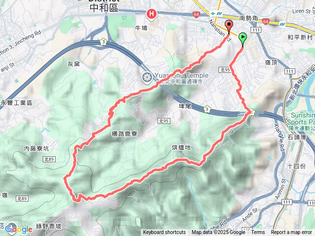 2025微笑山線：【天上山系】烘爐地土地公段
