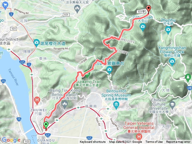 關渡-向天山-面天山-二子坪