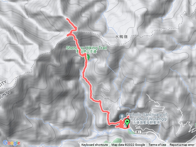 聖母山莊、三角崙山、五峰旗瀑布