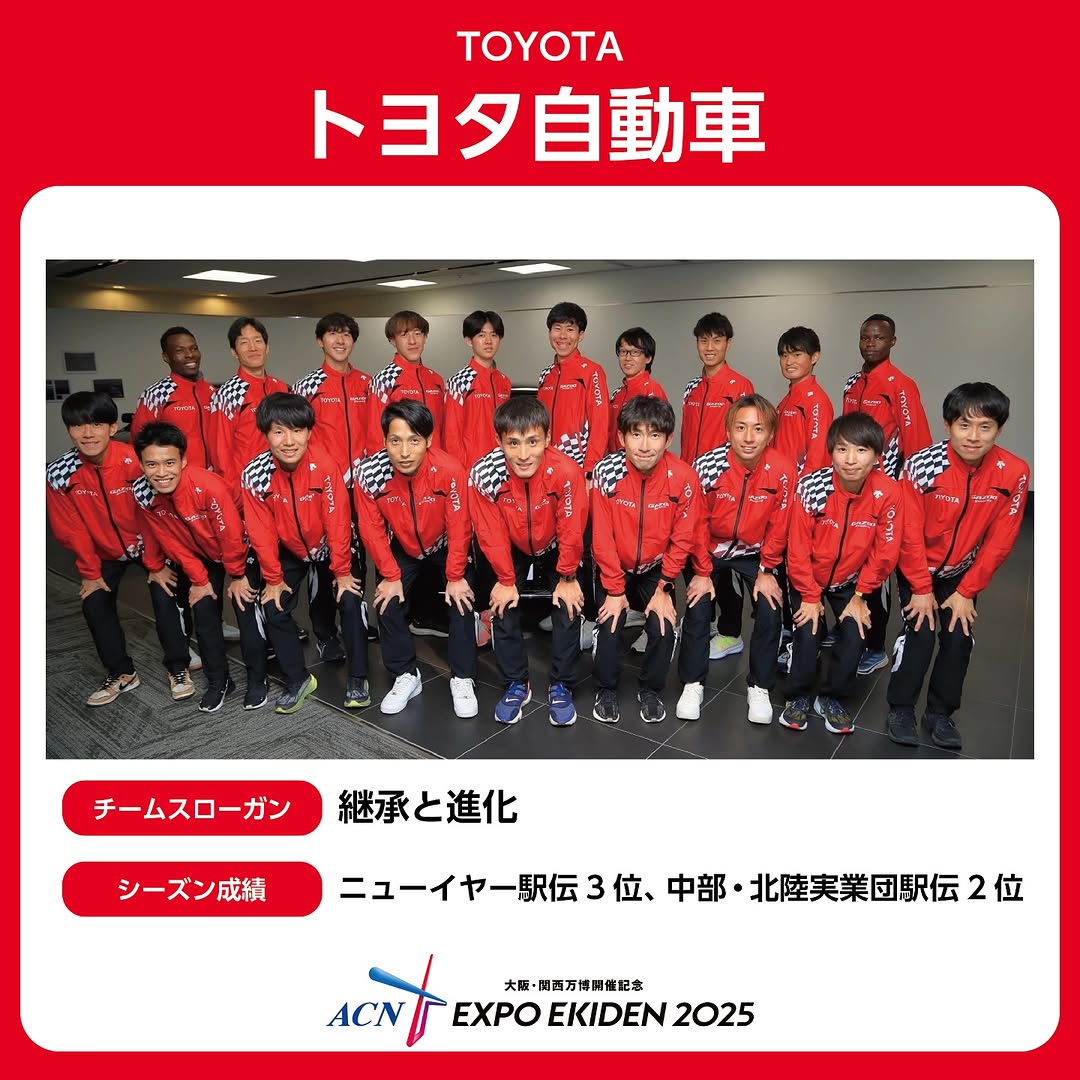 【話題】驛傳對決 企業 vs.大學生 ACN 關西世界博覽會接力賽，Toyota 強勢奪冠