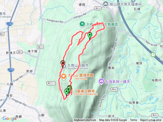 大崗山超峰寺、一線天