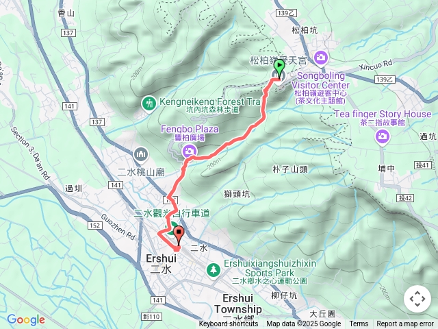 松柏嶺受天宮到二水車站