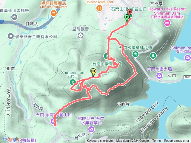 石門山南北端三角點