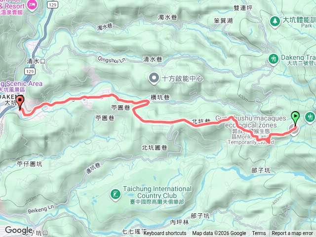 大坑慢跑（Yi）繼續轉動直到最後一秒鐘