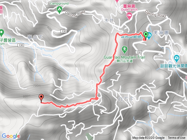 關刀山單程（130縣道27.9K）